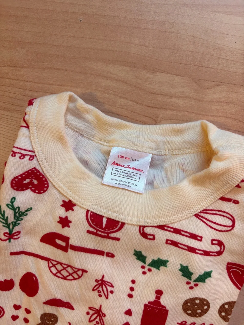 Hanna Andersson Organic Cotton Holiday Baking Theme Pajama Top